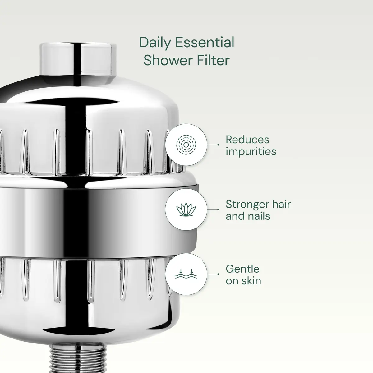 Aquabliss SF220 Daily Essential Shower Filter - Chrome | Reduces Chlorine & Impurities - view 4