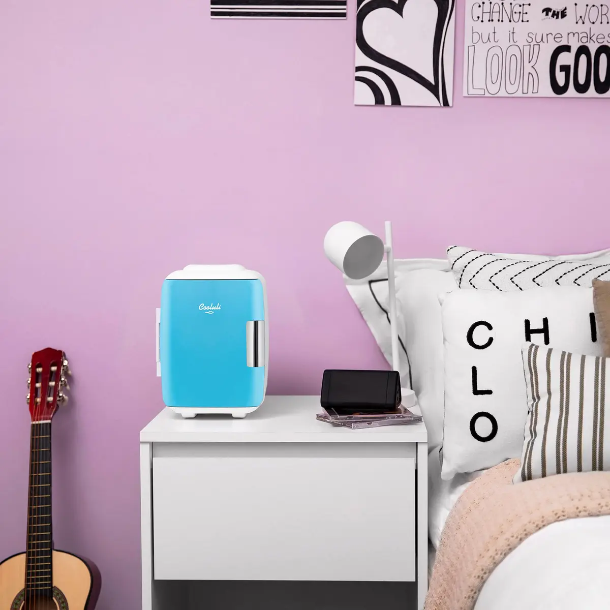 Cooluli Classic 4L Mini Fridge & Warmer Blue | 4 Liters (0.14 cu ft) - AC/DC/USB Powered - view 5