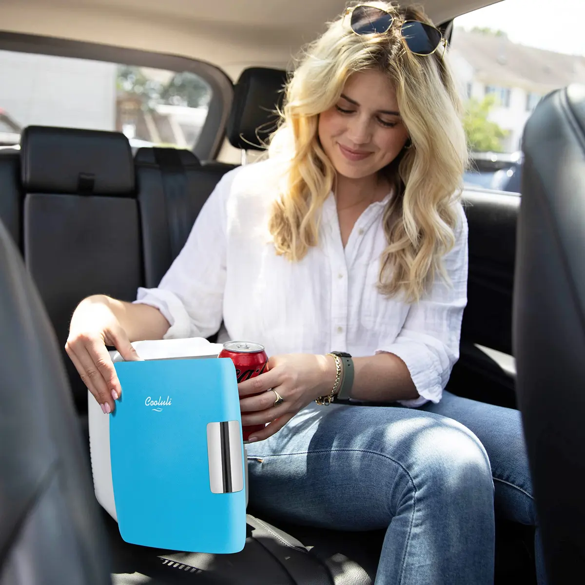 Cooluli Classic 4L Mini Fridge & Warmer Blue | 4 Liters (0.14 cu ft) - AC/DC/USB Powered - view 6
