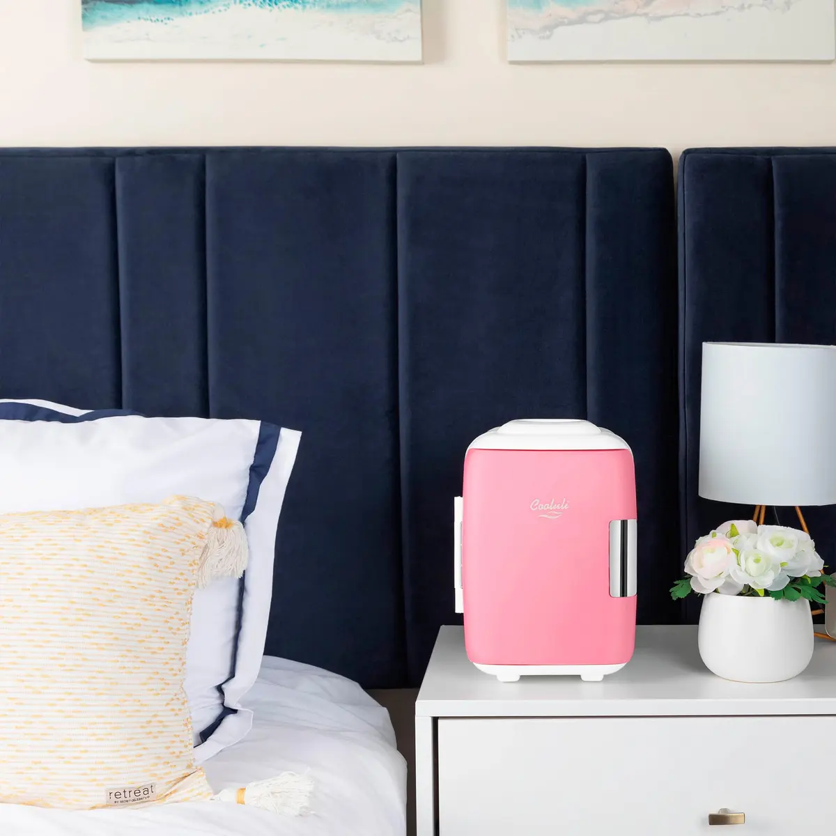 Cooluli Classic 4L Mini Fridge Cooler & Warmer Pink | 1.89L (0.14 cu ft) Compact Electric Plug-In - view 5