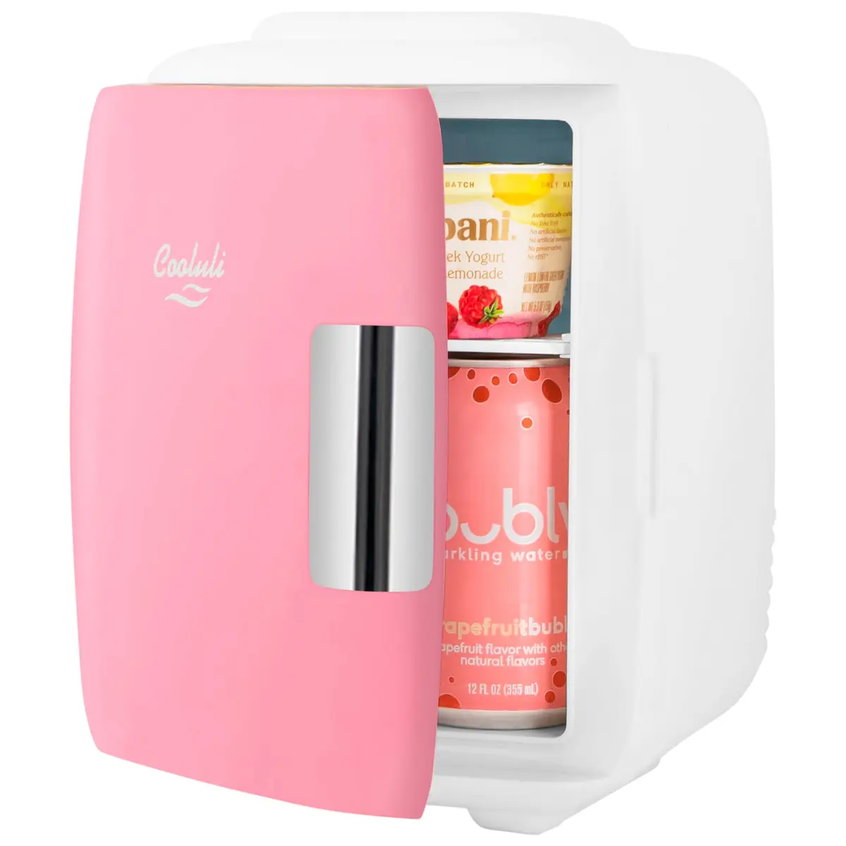 Cooluli Classic 4L Mini Fridge Cooler & Warmer Pink | 1.89L (0.14 cu ft) Compact Electric Plug-In - view 2