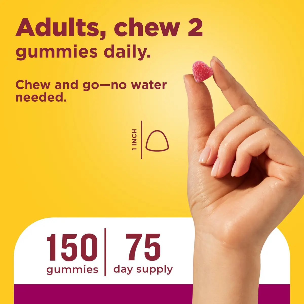 Nature Made Womens Gummy Multivitamins with Omega-3 150 Gummies | Support Bone, Immunity & Energy - view 6