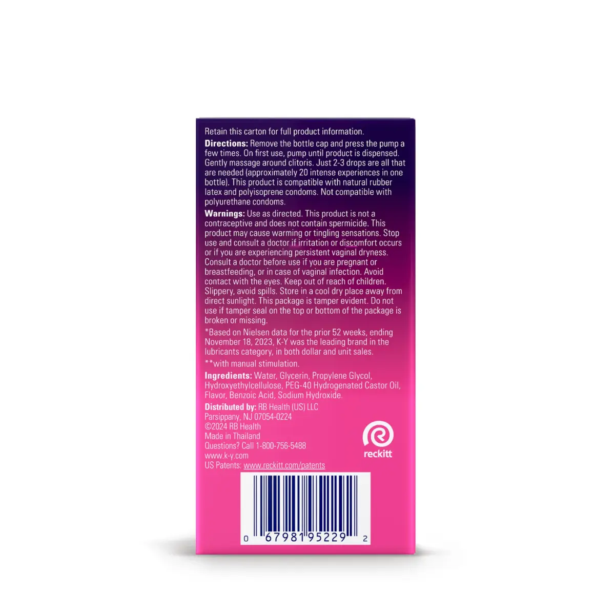 K-Y Intense Pleasure Gel 0.34 fl oz (10 ml) | Tingling Cooling & Warming Arousal Stimulant - view 8