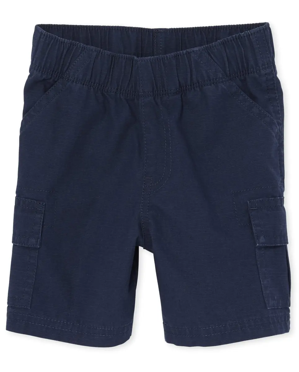 The Children's Place Baby Boys Cargo Shorts Tidal Single 4T | Durable Cotton, Elastic Waist, Year-Round Wear - main product image