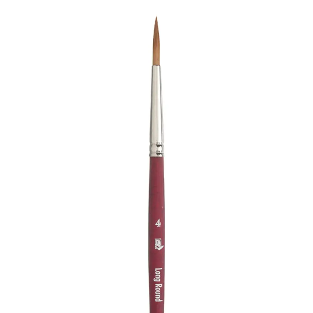Princeton Velvetouch Long Round Brush Size 4 Synthetic Short Handle | Mixed Media Artist Brush - view 2