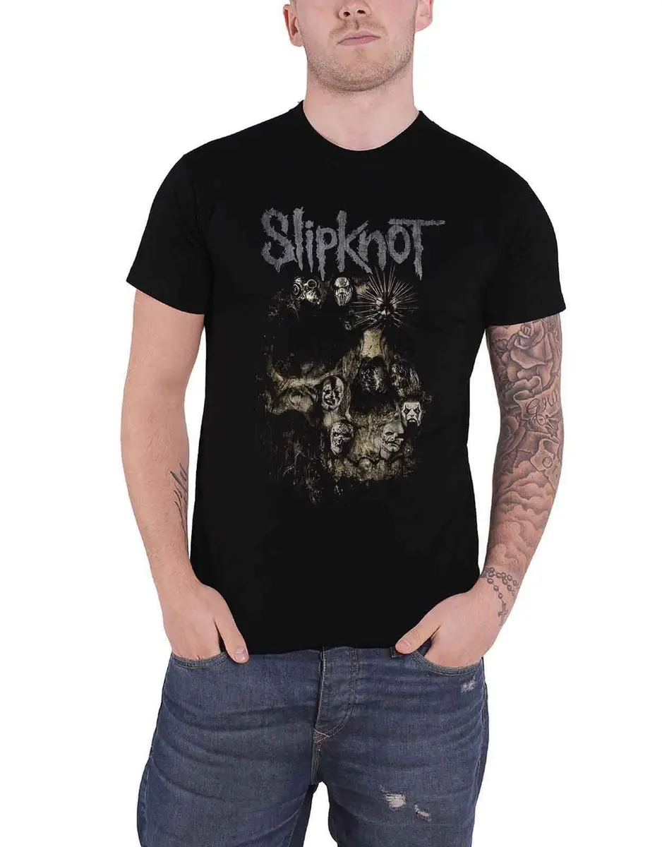 Rock Off officially licensed Skull Group T-shirt X-Large Black | Licensed Music T-shirt, 100% Cotton, Crew Neck, Short Sleeve - main product image