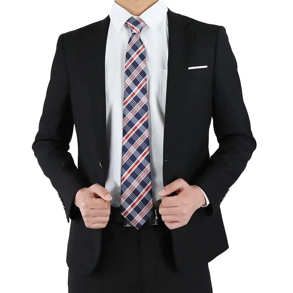 WeiShang Classic Men's Woven Jacquard Necktie Set of 6 | Elegant Formal & Party Wear (146cm x 8cm) - view 5