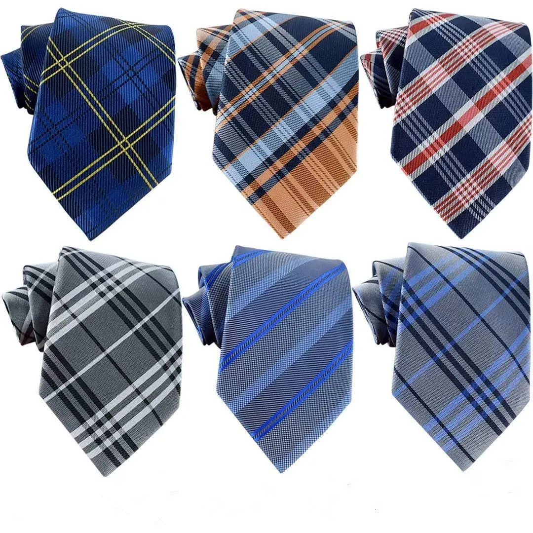 WeiShang Classic Men's Woven Jacquard Necktie Set of 6 | Elegant Formal & Party Wear (146cm x 8cm) - view 9
