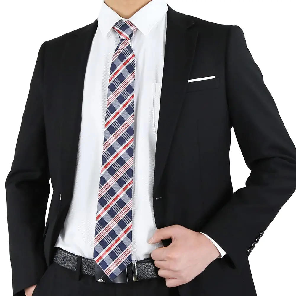 WeiShang Classic Men's Woven Jacquard Necktie Set of 6 | Elegant Formal & Party Wear (146cm x 8cm) - view 4