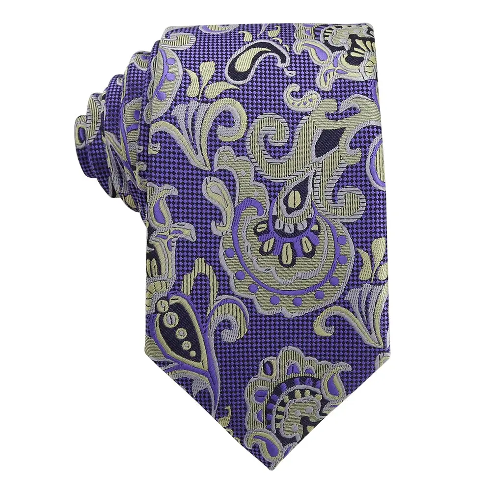 WeiShang Classic Men's Necktie Woven Jacquard 146cm (57.1in) | Elegant Formal Accessory - view 6