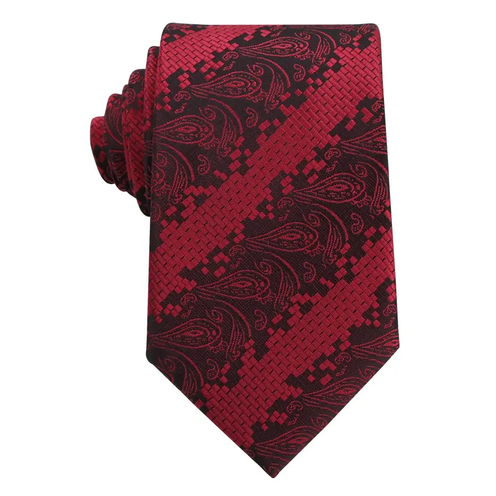 WeiShang Classic Men's Necktie Woven Jacquard 146cm (57.1in) | Elegant Formal Accessory - view 7