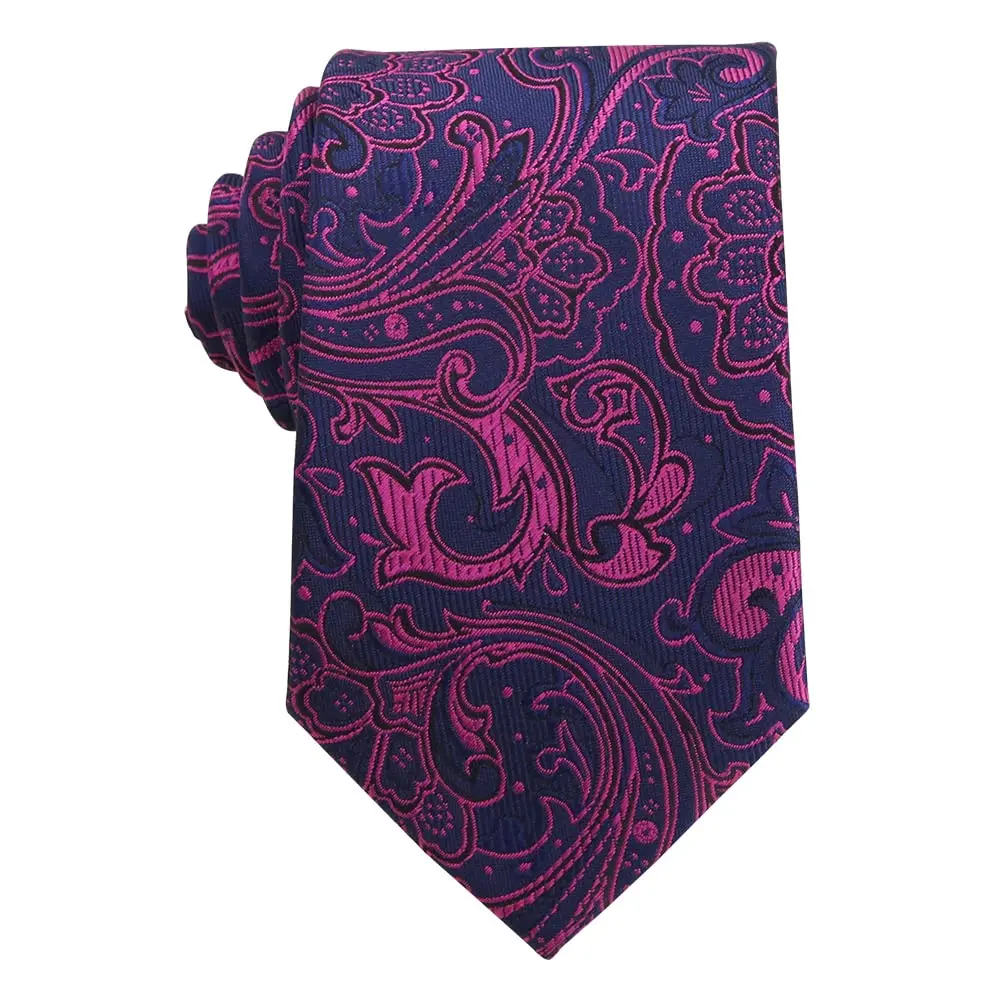 WeiShang Classic Men's Necktie Woven Jacquard 146cm (57.1in) | Elegant Formal Accessory - view 8