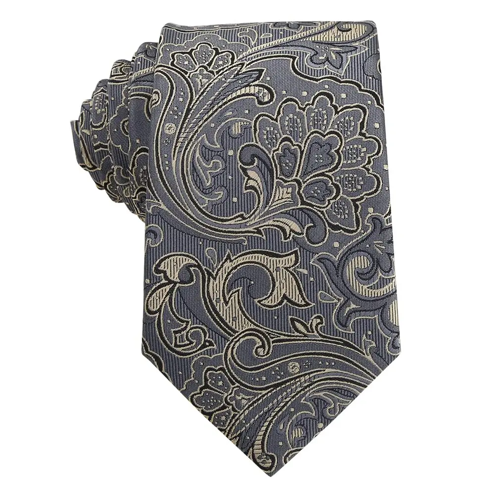 WeiShang Classic Men's Necktie Woven Jacquard 146cm (57.1in) | Elegant Formal Accessory - view 9