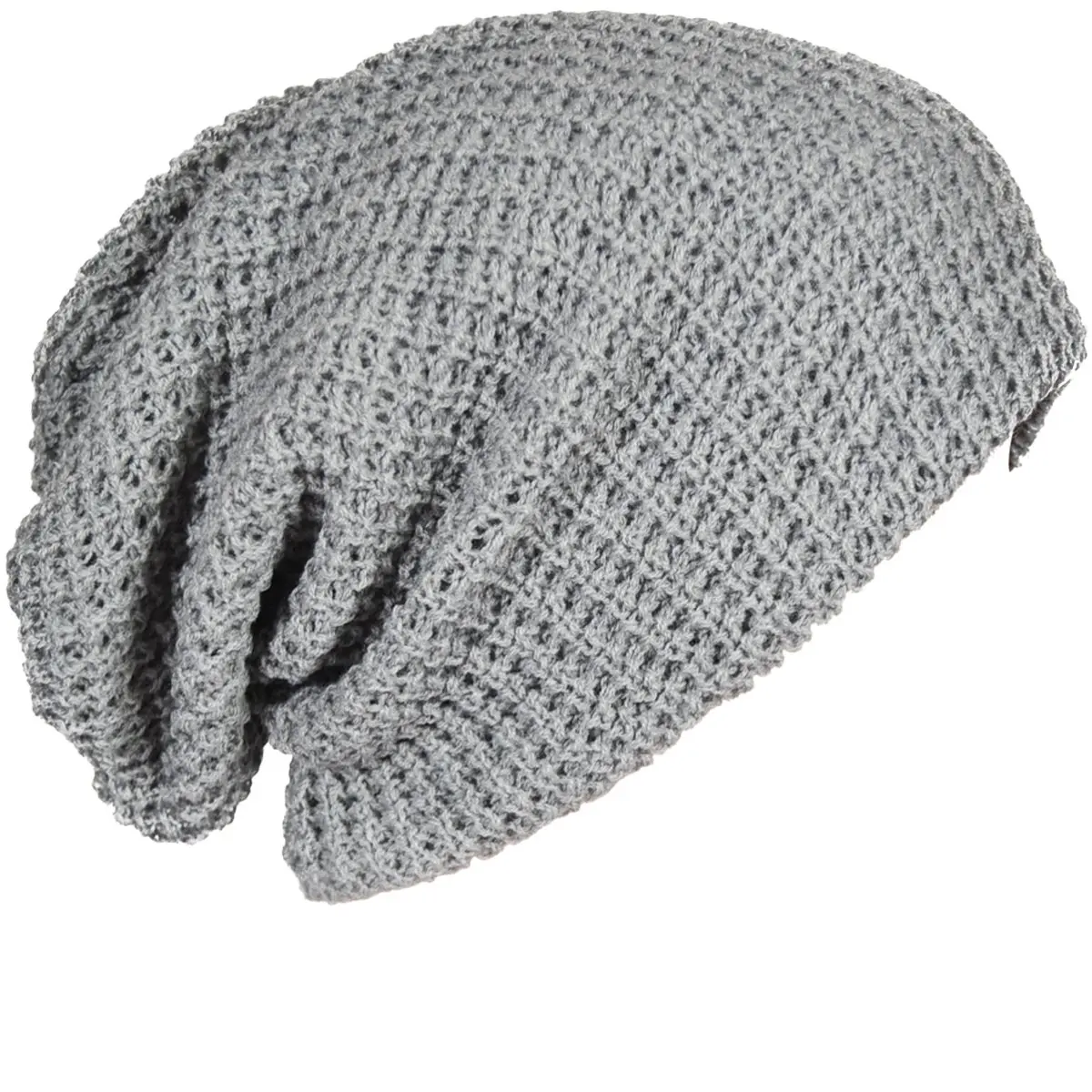 FORBUSITE Slouchy Oversized Beanie Knit Cap Light Gray | Loose Fit, Dual Layer, All-Season Wear - main product image