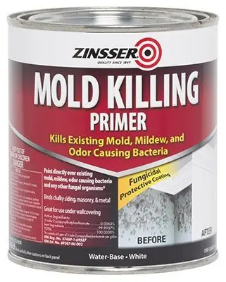 Zinsser Mold Killing Primer White Water-Based 2.84 L (96 Fl Oz) | Kills & Prevents Mold & Mildew - main product image