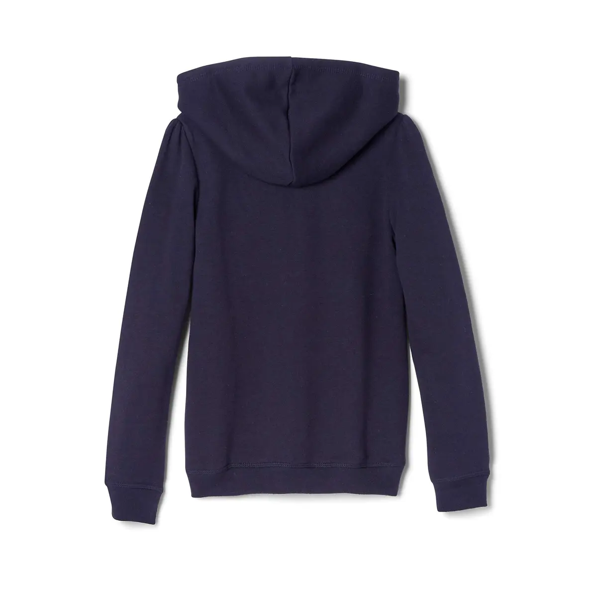 French Toast Girls' Zip Front Fleece Hoodie, Navy, L (10/12) | Cozy School Uniform Layer - view 2