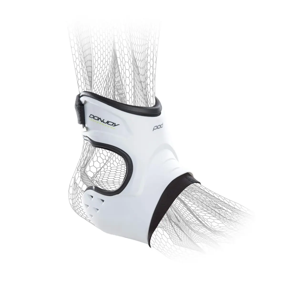 DonJoy Performance POD Ankle Support Brace White Large Left | "Protection On Demand" Technology - main product image