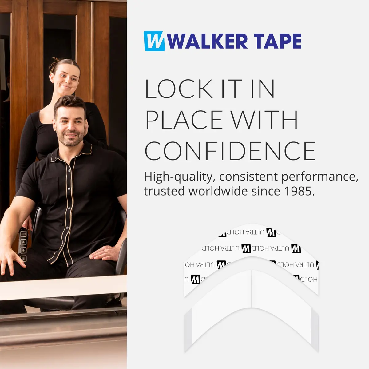 Walker Tape Ultra Hold A Contour Adhesive Strips, 36 Pieces | Long Lasting Wig Tape Tabs for Lace & Extensions - view 8