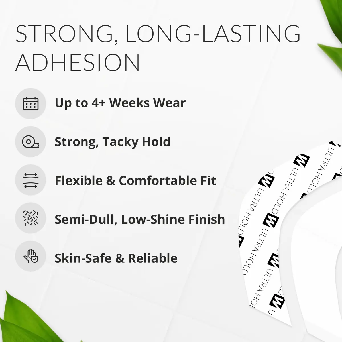 Walker Tape Ultra Hold A Contour Adhesive Strips, 36 Pieces | Long Lasting Wig Tape Tabs for Lace & Extensions - view 2