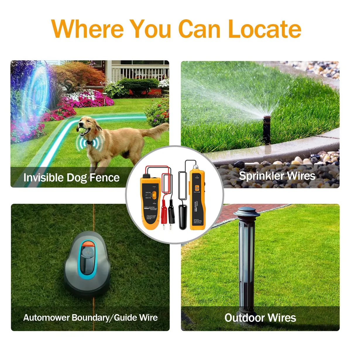 KOLSOL F02 Underground Cable Locator, Wire Tracer with Earphone | Detects Buried Wires up to 1000ft - view 7