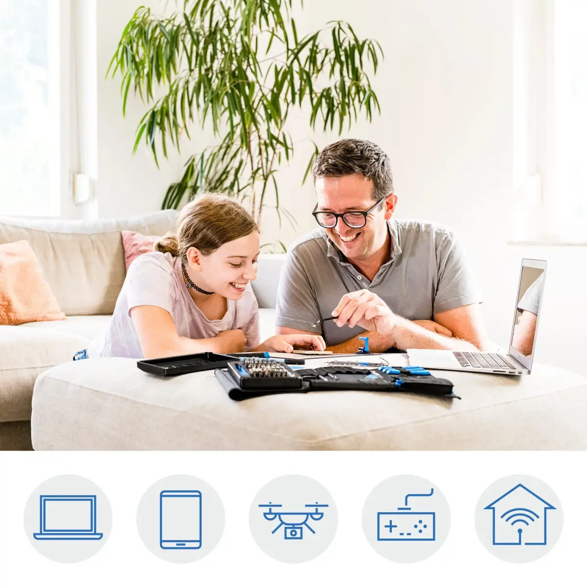 iFixit Pro Tech Toolkit - 64 Bit Driver Kit, Electronics, Smartphone, Computer & Tablet Repair Kit - view 3