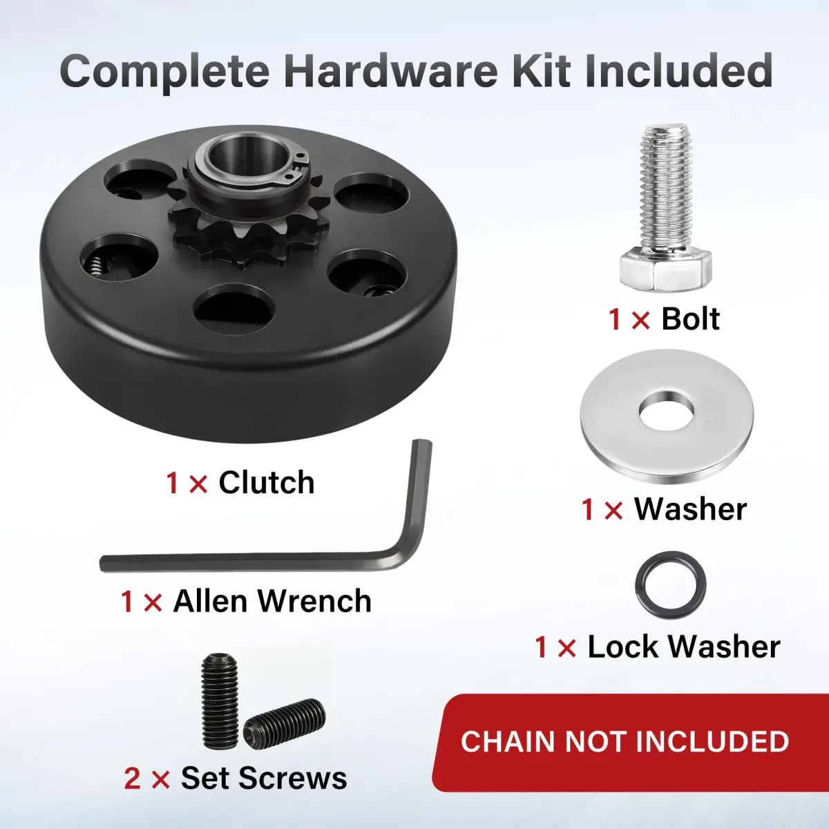 LotFancy Go Kart Clutch 3/4" Bore 12T for #35 Chain | Centrifugal Clutch for 2-6.5 HP Engines - view 6