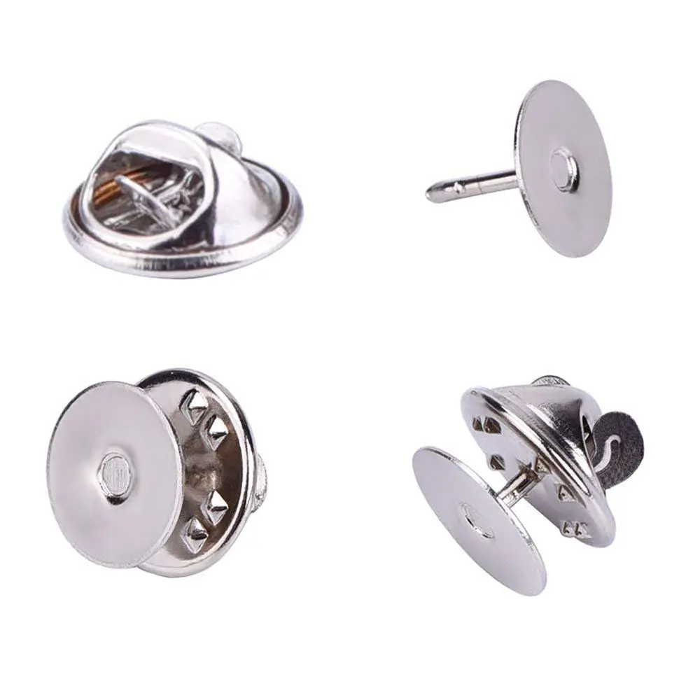 EBOOT Silver Butterfly Clutch Pin Backs | 50 Pack, Jewelry & Craft Supplies, USA Import - main product image