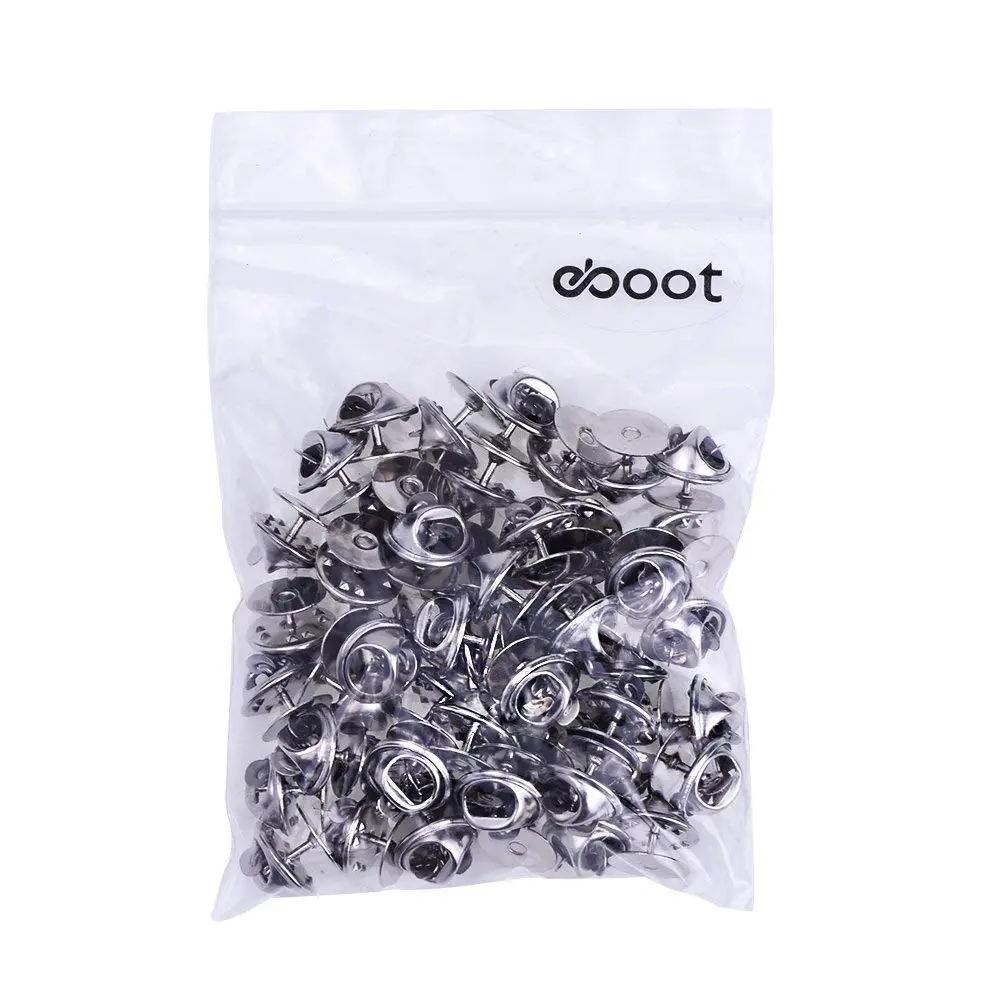 EBOOT Silver Butterfly Clutch Pin Backs | 50 Pack, Jewelry & Craft Supplies, USA Import - view 6