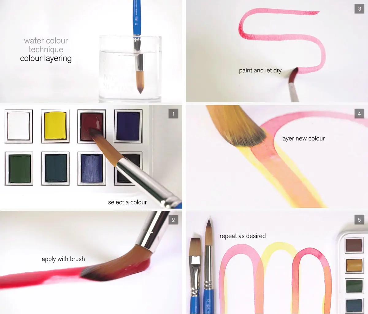 Winsor & Newton Cotman Watercolor Paint Set, 12 Half Pans with Water Brush Pen | Portable Art Kit - view 6