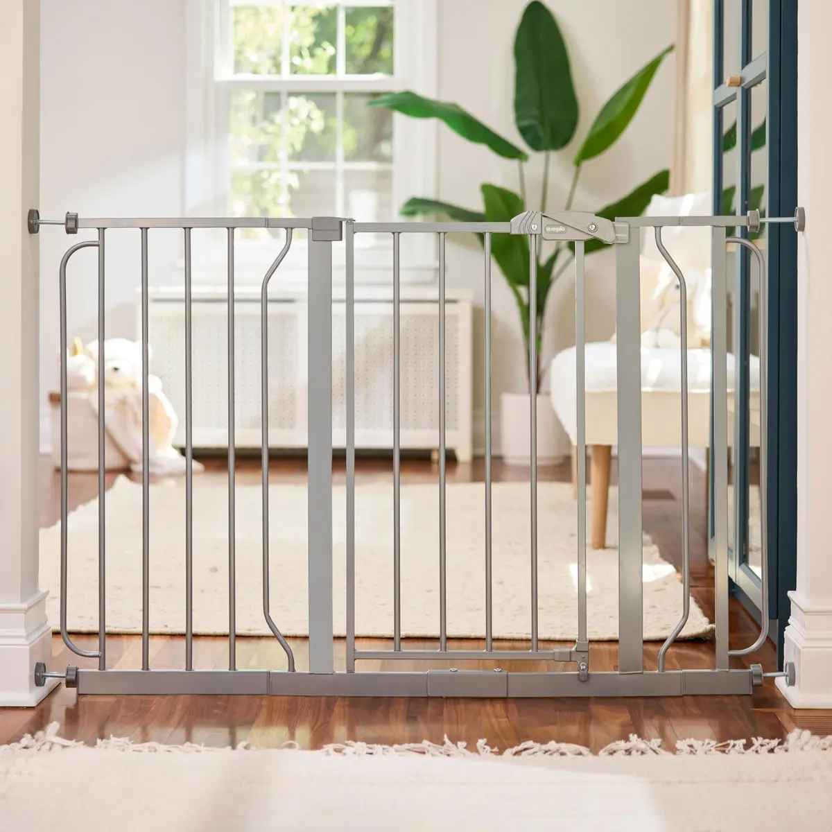 Regalo Safety 29"-49" Extra Wide Baby Gate, Bottom of Stairs & Doorways | Adjustable & Trusted for 30+ Years - main product image