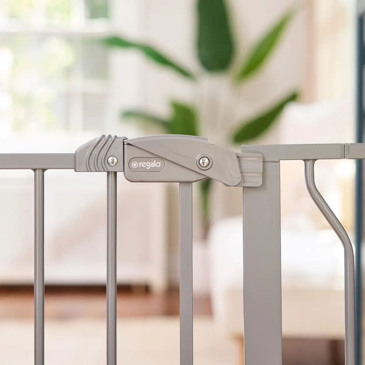 Regalo Safety 29"-49" Extra Wide Baby Gate, Bottom of Stairs & Doorways | Adjustable & Trusted for 30+ Years - view 5