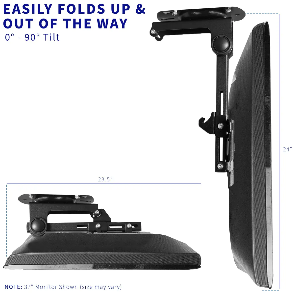 VIVO Ceiling Mount for 13-27 in Flat Screens | Space-Saving Ceiling Mount with Tilt & Swivel - view 9