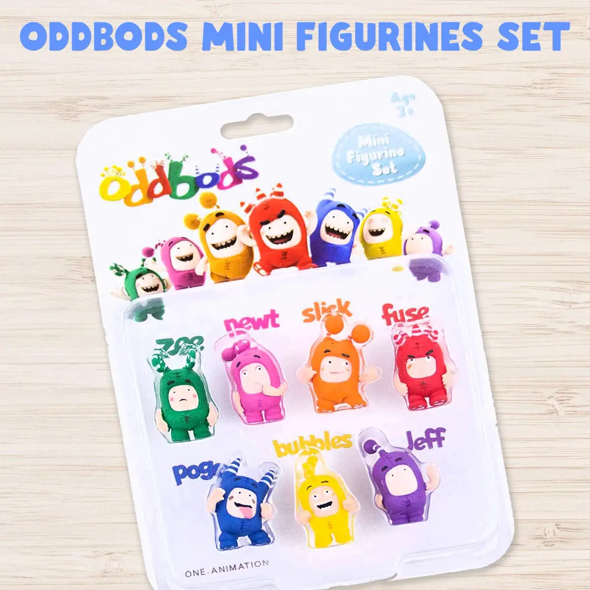 ODDBODS Mini Figurines Toy Set for Kids Ages 3+ | 7-Piece PVC Toy Set - view 2