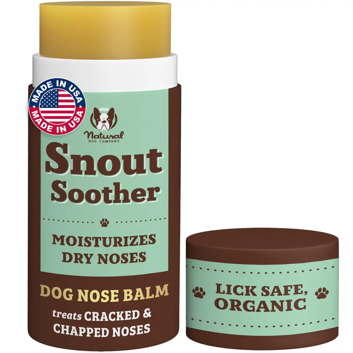 Natural Dog Company Snout Soother Dog Nose Balm – 2 oz Stick | Nourishing, Vegan & Non-Toxic Nose Care - main product image
