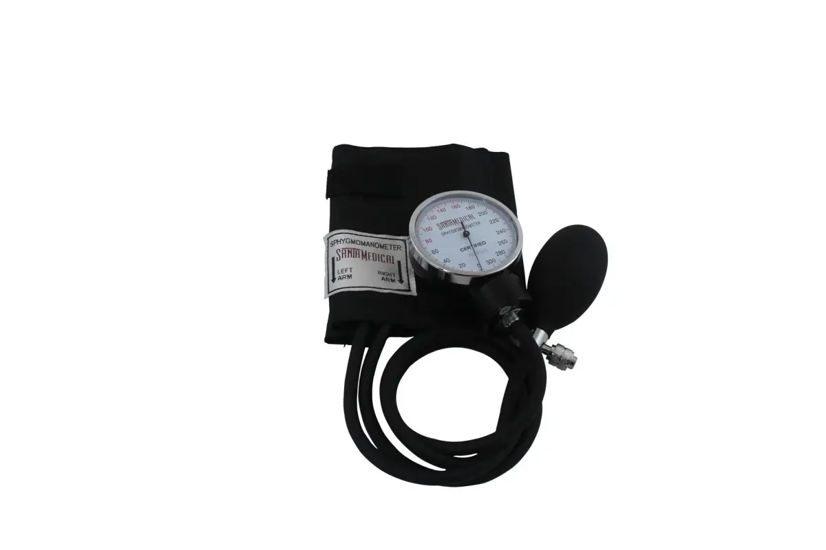 Santamedical Aneroid Sphygmomanometer with Stethoscope - Black - 0.43 kg (0.96 lb) | FDA Approved Manual Blood Pressure Monitor Kit - view 2