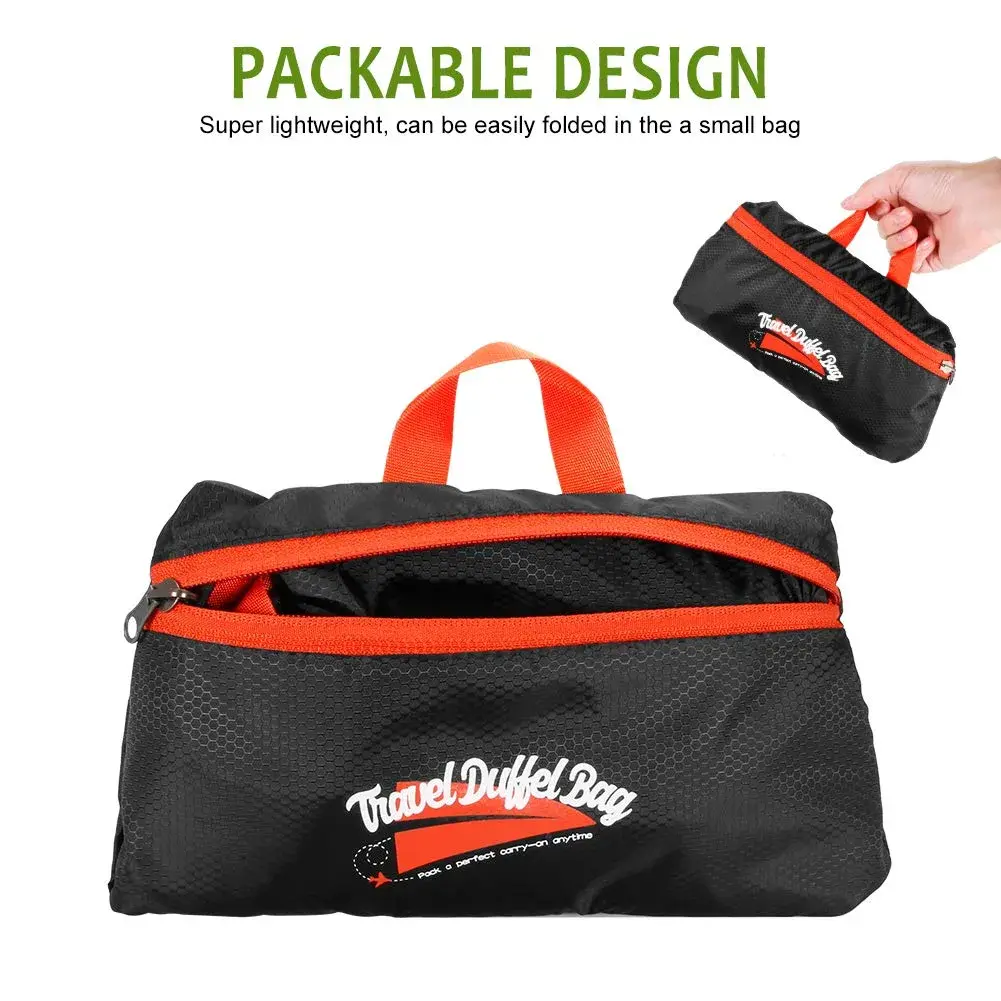 URBANANO Foldable Duffel Bag 46L | Lightweight Travel Luggage Collapsible Backup Bag Sports Vacation - view 2