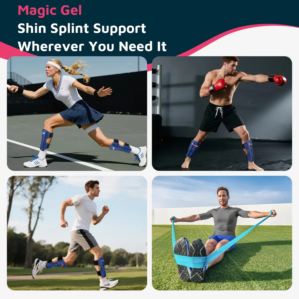 Magic Gel Shin Splint Relief Hot & Cold Packs | Ice & Therapy for Leg Pain | by Magic Gel - view 6