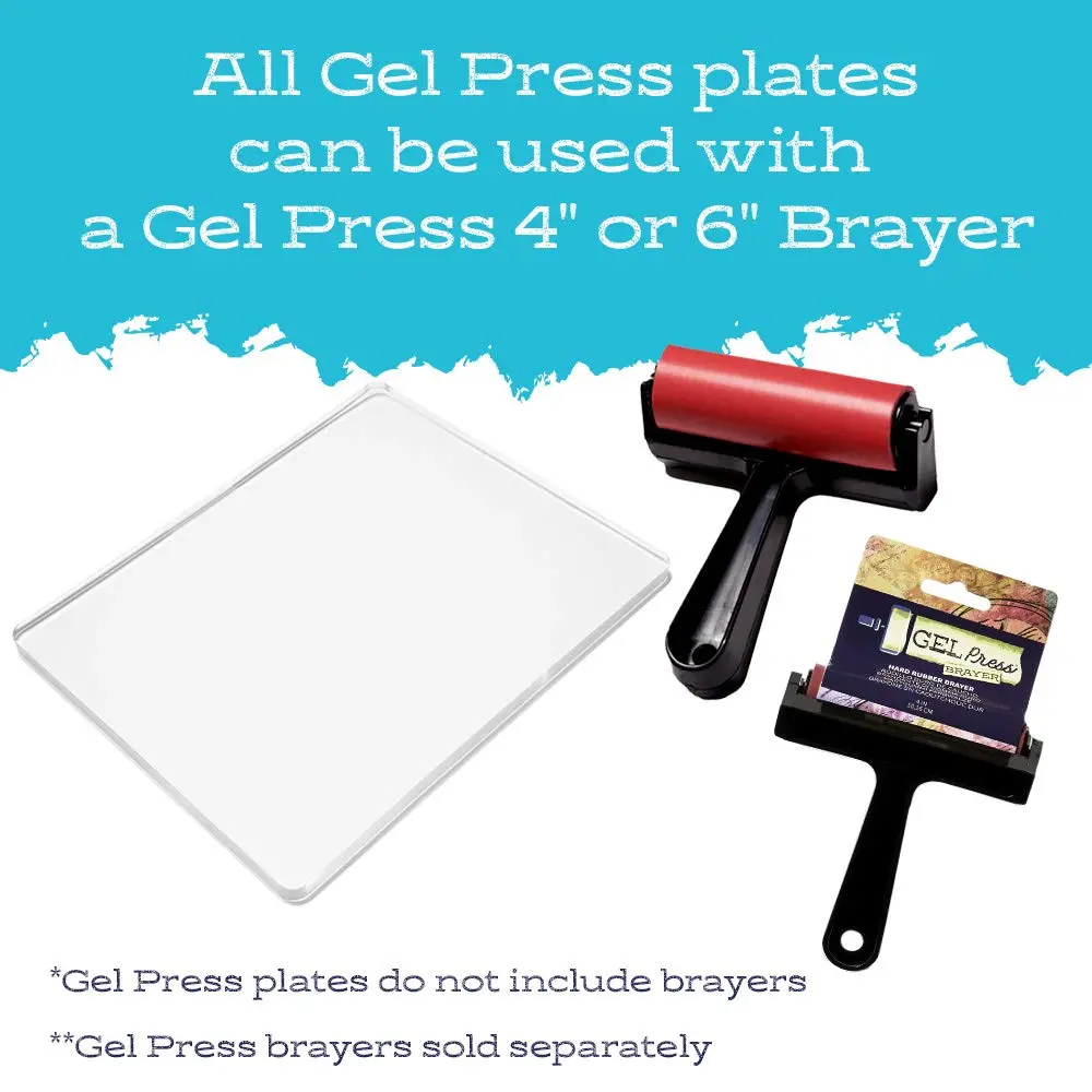 Gel Press Monoprinting Gelli Plate 8" x 10" | Durable, Reusable, Easy to Clean - view 7