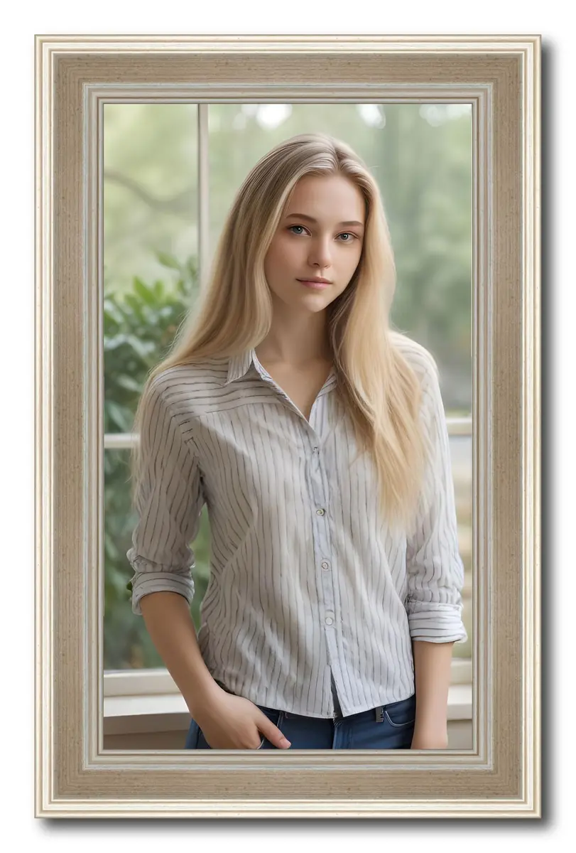 Poster Palooza 12x17 Frame Silver Modern Solid Wood Picture Frame | 0.75 Inch Moulding Width | with UV Acrylic Plexiglass, Foam Board Backing & Hanging Hardware Included - view 2