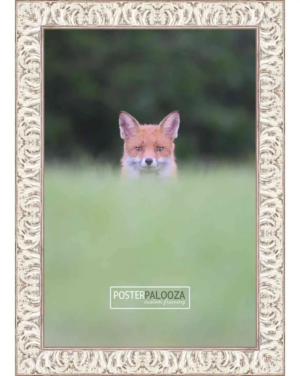 Poster Palooza 12x17 Frame Gold Ornate Whitewashed Wood | UV Acrylic, Foam Back, Hardware Included - view 3