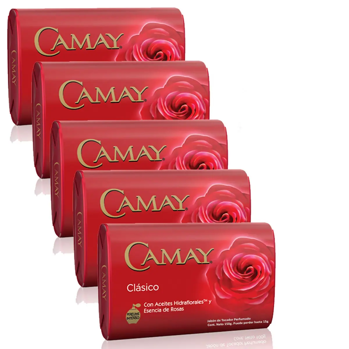 Camay Clasico Bar Soap 150g | Rose Scented, Hydrafloral Oils, Soft Skin - main product image