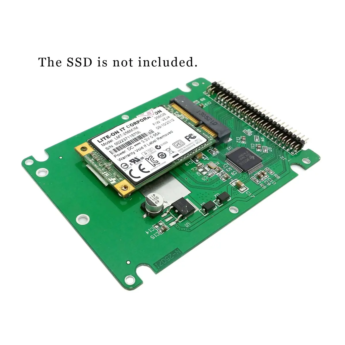 chenyang mSATA Mini SATA SSD to IDE 44Pin 2.5 inch Hard Disk Case Enclosure Box White for Laptop | Compatible with 50mm mSATA SSD - view 5