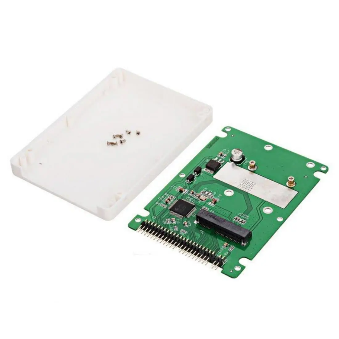 chenyang mSATA Mini SATA SSD to IDE 44Pin 2.5 inch Hard Disk Case Enclosure Box White for Laptop | Compatible with 50mm mSATA SSD - view 9
