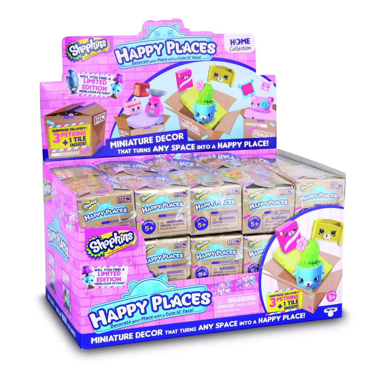 Shopkins Happy Places 56193 3 Petkins & Tile Set | DIY Scene Builder for Kids - view 5
