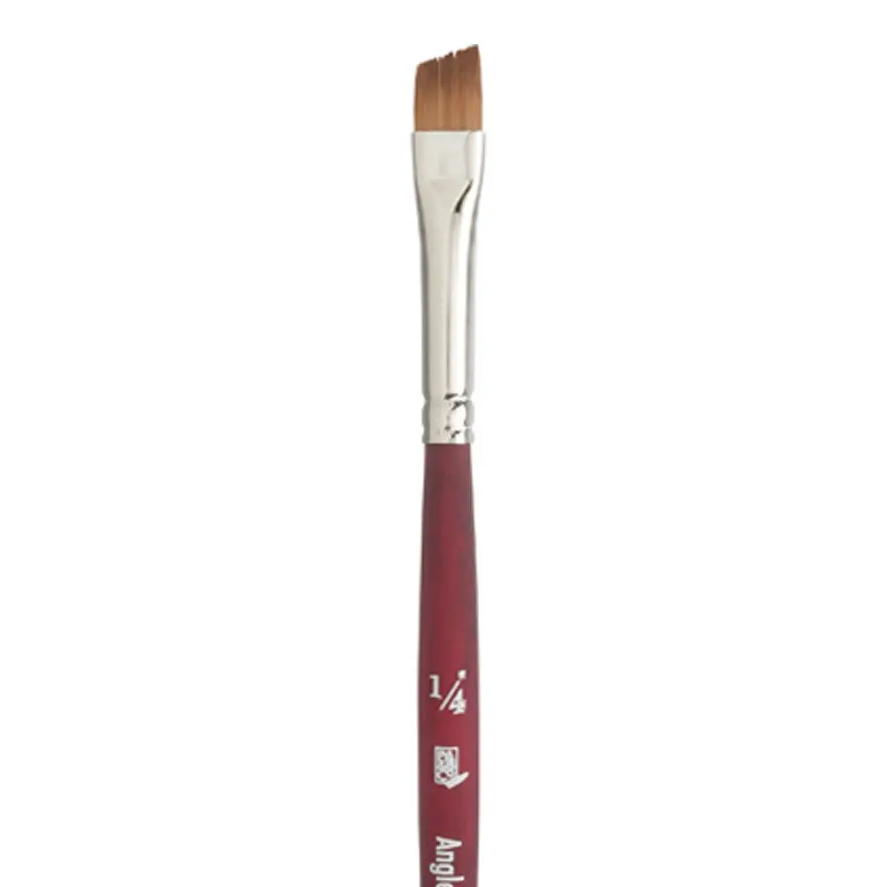 Princeton Velvetouch Series 3950 Angle Shader Paint Brush 0.64 cm (1/4 Inch) | Multi-Media Artist Brush for Acrylic, Oil, Watercolor - view 2