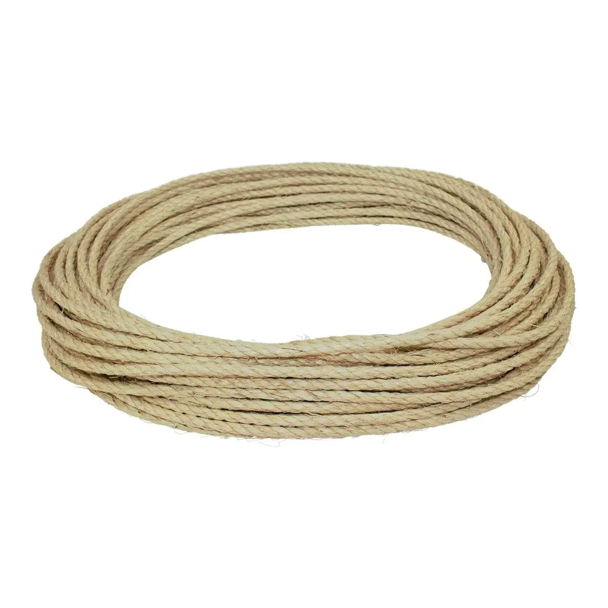SGT KNOTS Twisted Sisal Rope 6.35mm (1/4 inch) x 15.24m (50 feet) | Natural Fiber for Crafts & DIY - view 2