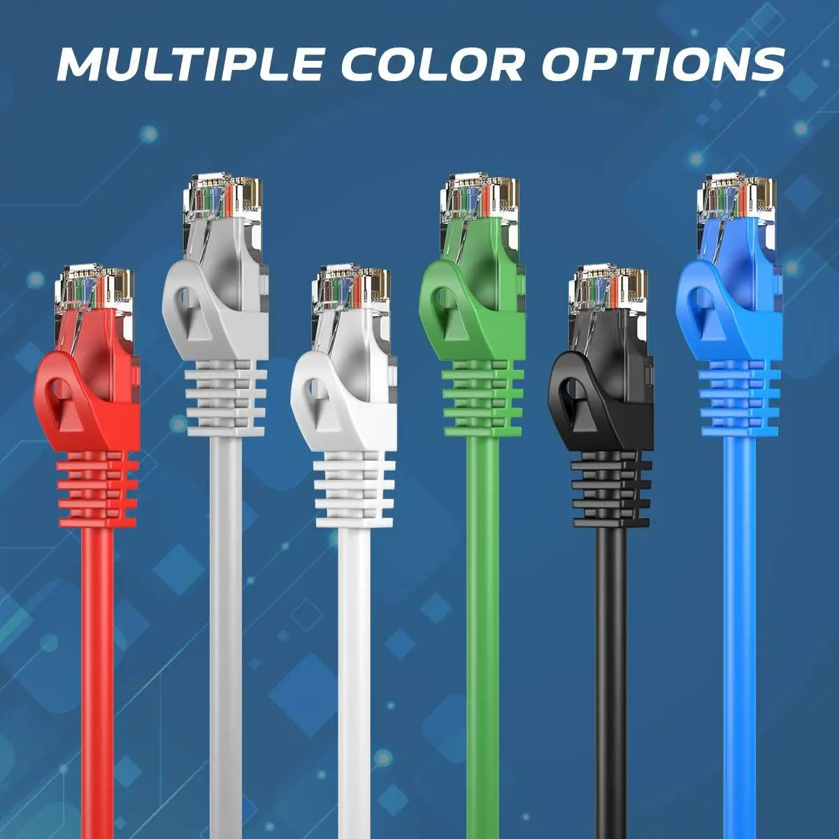Cables Direct Online Cat6 200ft Network Ethernet Patch Cable | 550MHz, Blue, Backwards Compatible with Cat5 - view 6