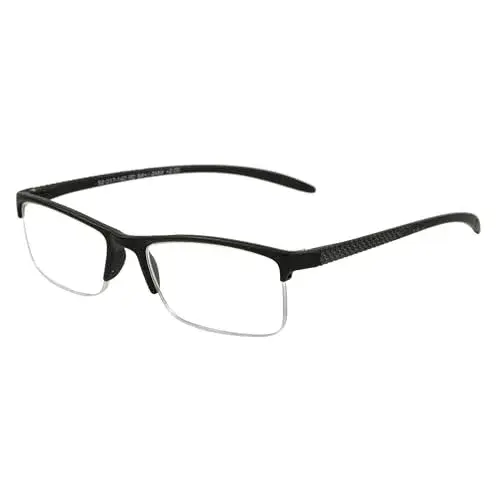 Foster Grant Paolo Square Reading Glasses 2.5 Diopters (59mm Lens Width) | Scratch & Impact Resistant - main product image