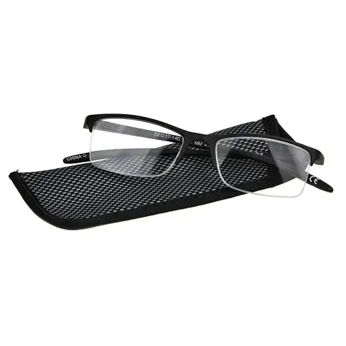Foster Grant Paolo Square Reading Glasses 2.5 Diopters (59mm Lens Width) | Scratch & Impact Resistant - view 2
