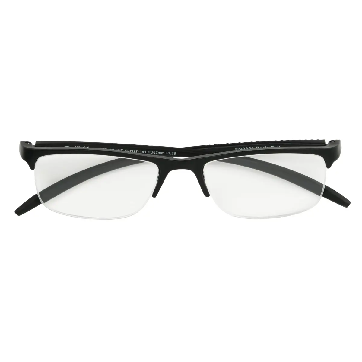 Foster Grant Paolo Reading Glasses +2.0 Diopters 59mm Lens Width | Rectangular Semi-Rimless - view 3